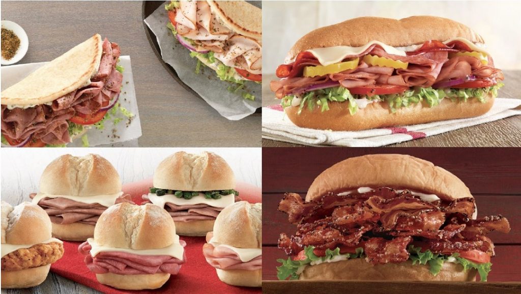 Arby's sandwiches